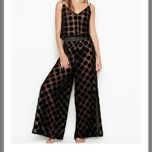 Victoria’s Secret dot mesh pajama pants NWT